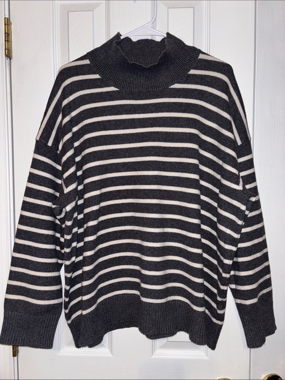 Banana Republic Striped Mockneck Sweater